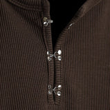 Rocky Hook Henley Neck Long Sleeve T-Shirt