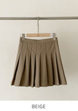 Log Pleated Bandng Skirt