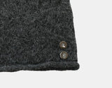 Yuon Button Knit Wool Beanie