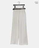 [Two-Way Bottom/Belt SET] Edge Banding Strap String Wide Training Long Pants
