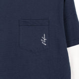 The N Embroidered Pocket Layered Tee