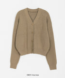 Tilena V-neck crop knit cardigan