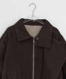 Ogets Fur Collar Work Jumper Jacket