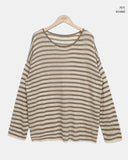 Natine Striped Long Sleeve Knit