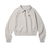 Small Logo Half Zip-Up Collar Sweatshirt