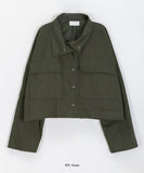 Hani Pocket Collar Cropped Jumper