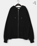 [UNISEX] Naden Cozy Overfit Two-Way Brushed Hood Zip-Up