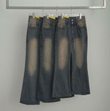 Pelvic Fever Brushed Span 2-Button Bootcut Denim Pants