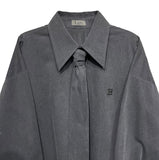 [PREMIUM/MADE] Big collar balloon fade tie shirt