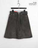 Ronin corduroy cut A-line midi skirt