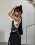 Here ribbed strap bustier