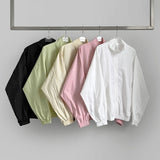 Daily Collar Light Shibori Windbreaker