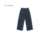 Ring-on Cut Washing Denim Wide Pants