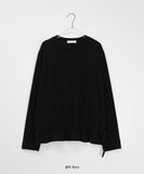 Kohone Ribbon Frill Long Sleeve Tee