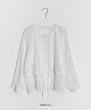 Senbaco Ribbon Layered Sleeveless Blouse
