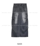 Ribat Pintuck Wide Denim Pants