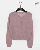 [Wool 20] Momen Alpaca Wool Knitwear Round Cardigan