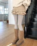 Melow Peach Cotton Tiered Skirt Pants