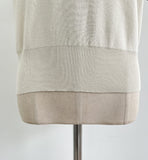 Julien color matching collar pearl sleeve knit