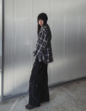 Torti cut stitch denim cargo pants