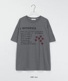 [unisex] Met Star Printing Over Short Sleeve Tee