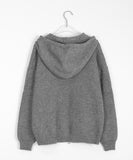 Mayui Two-Way Over Knit Hood Zip-Up