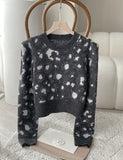 Yubel Leopard Round Puff Knit