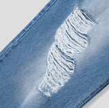 Portina Damage Wide Denim Pants