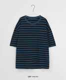[Unisex] Felid Pigment Stripe Short Sleeve Tee