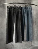 Kans double pin tuck denim pants