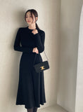 Mender Flare Knit Long One Piece