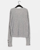 [Wool20] Funb Button V-Neck Wool Knit