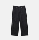 Cutting Stitch Denim Pants