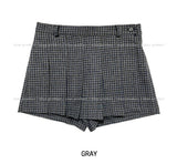 Melo Pleats Checkered Pantskirt