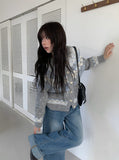 Andy Roll-Up Wide Washing Denim Pants