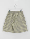 [BAONHAUS] Haseun Check Banding String Half Pants
