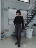 Deca two-line flare denim pants