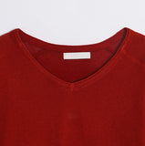 Air V-neck Linen Long Sleeve Knit