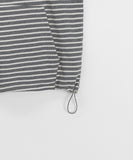 [unisex] Foremt Stripe Over Hood Vest