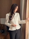 Benne Collar Peplum Short Jacket