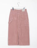 Taran corduroy carpenter long skirt