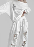 Cross One Shoulder Sweatshirt