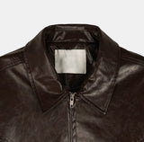 Glow Crack Leather Jacket