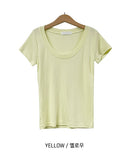 [U-BASIC] [1+1] Mitzu U-neck short sleeves