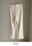 Hien Pin Tuck Span Wide Slacks