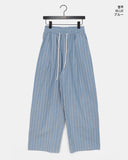 Pookie Linen Stripe Banding Wide Long Pants