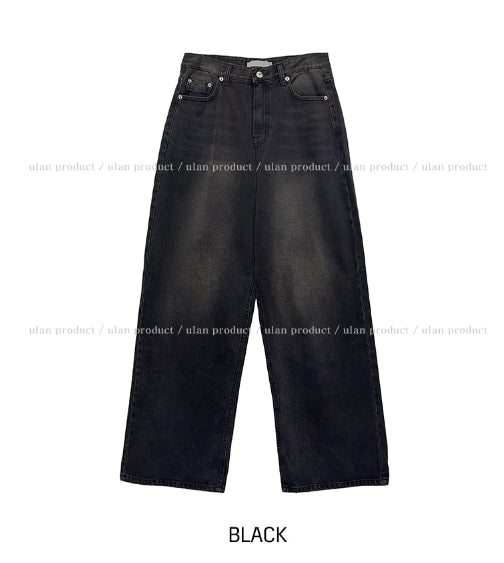 U LAN (ユーラン) - (男女兼用)インアワーウォッシングワイドデニム / (UNISEX) In Our Washing Wide Denim  – einz.jp