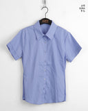Volva 2way button slim short-sleeved shirt
