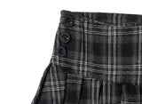 Butts Vintage Button Check Mini Pleated Skirt