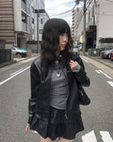 Kibe Ribbon Shirring Wool Tencel T-Shirt